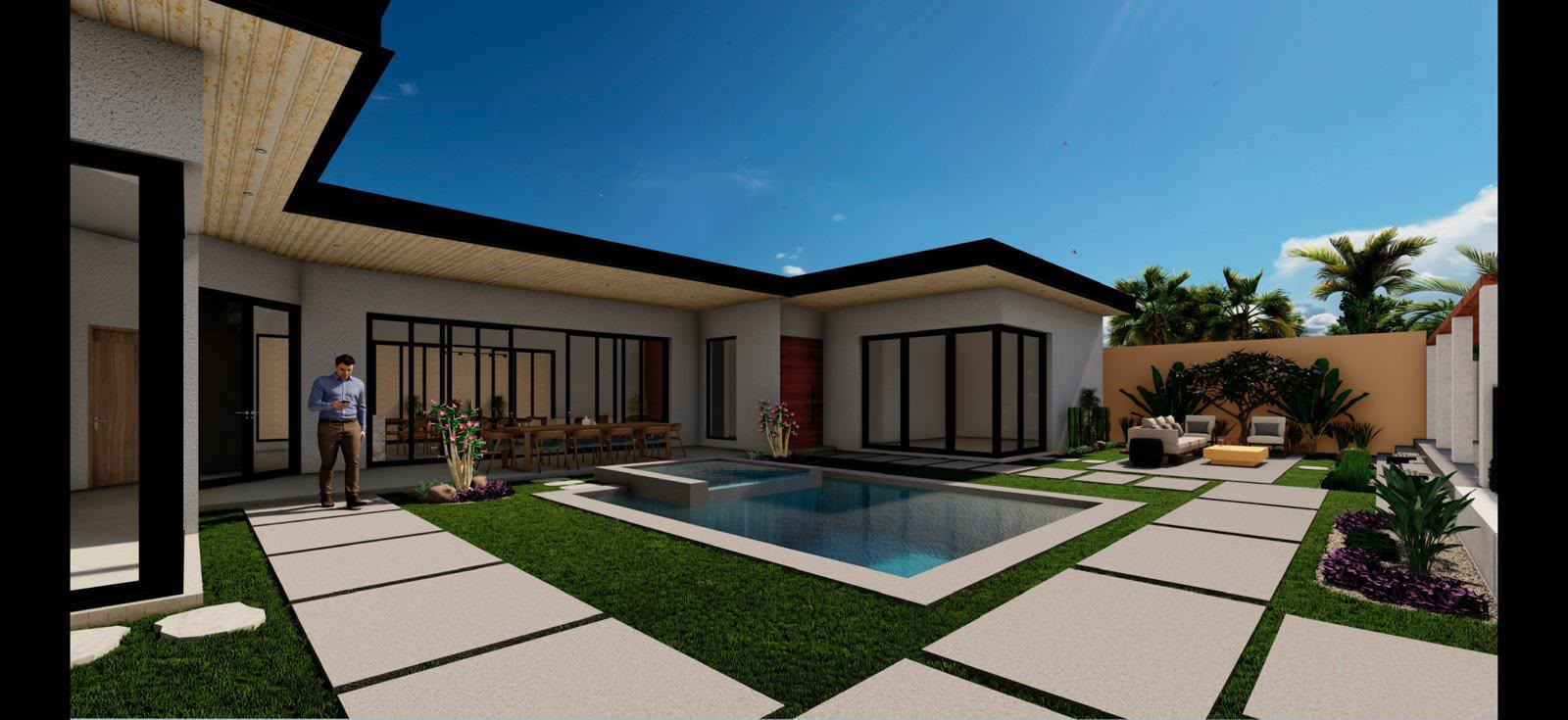 Antes: Transformación Jardín Residencial